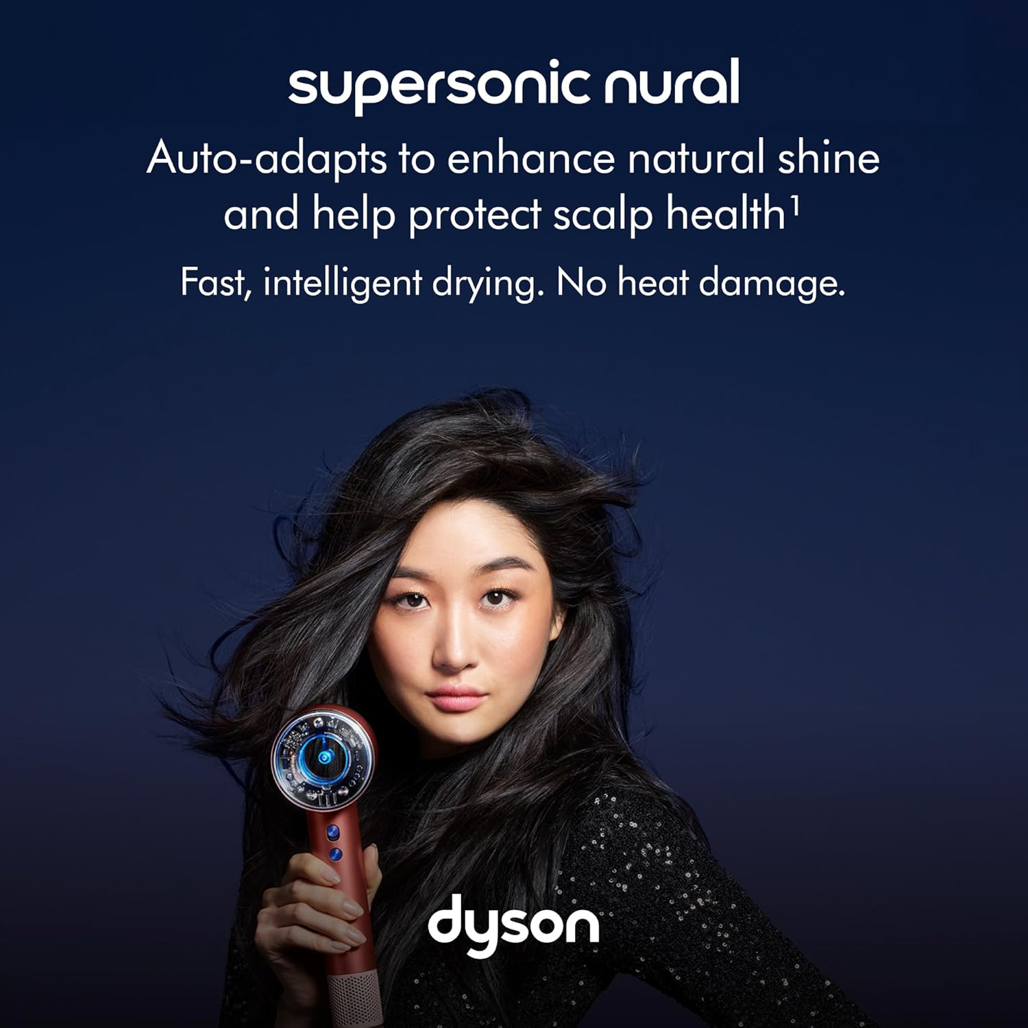  Dyson Supersonic Nural hair dryer in Strawberry bronze and blush pink